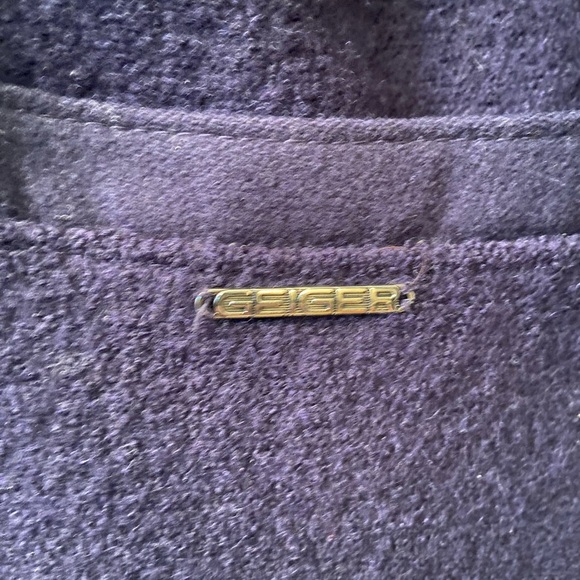 Geiger Navy Boiled Wool Sweater Jacket - Picture 4 of 9